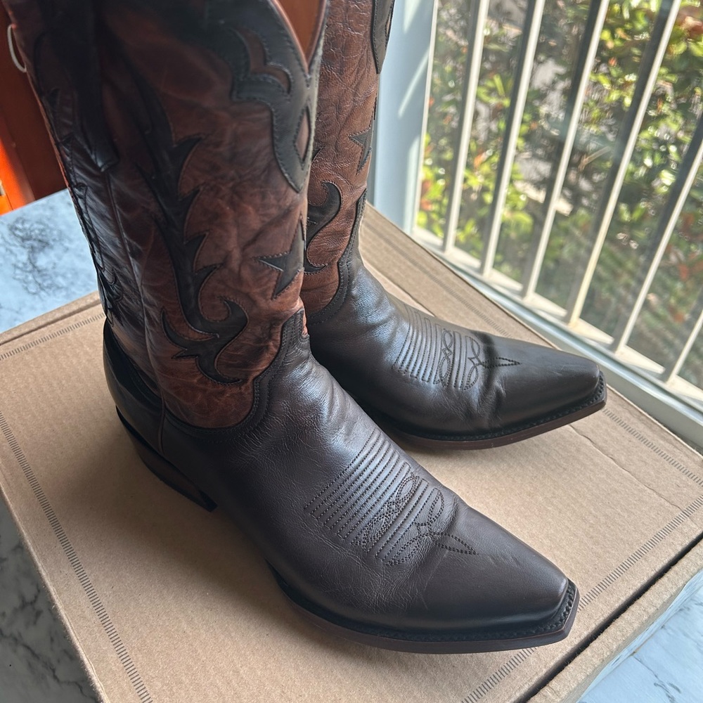 Mens Allen’s Cowboy boots Snip toe sz 8.5